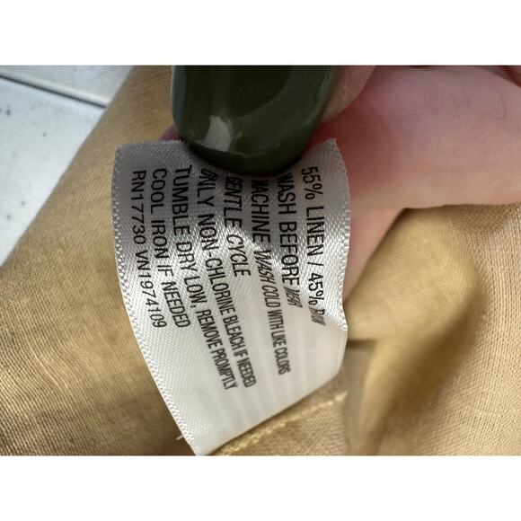 NWT Linen Blend Babydoll Midi with pockets Women Dress XL - Picture 11 of 12